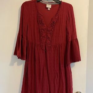 Knox Rose Dark Red Dress